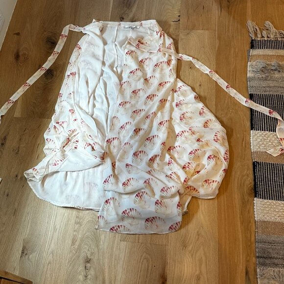 Seashell Maxi Wrap Skirt (Alexis Wren Hydra Wrap Skirt) - Picture 4 of 8